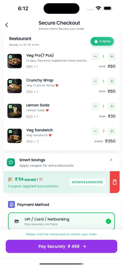 Hostego — secure checkout