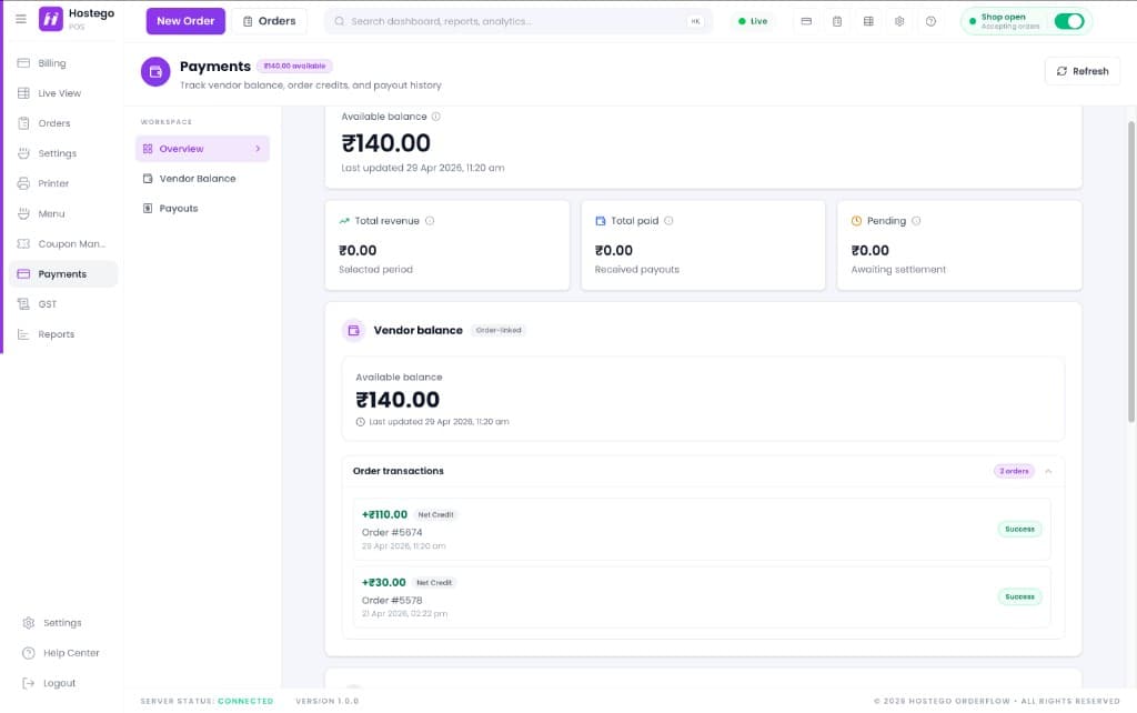 Payments & Payouts